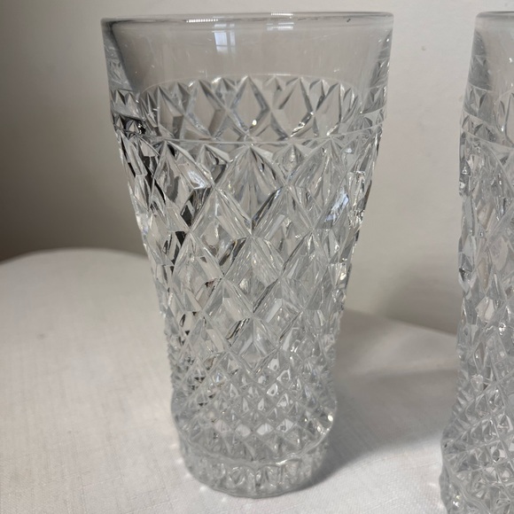 Anchor Hocking Wexford tumblers glasses
distinctive waffle diamond-cut pattern - Picture 7 of 7